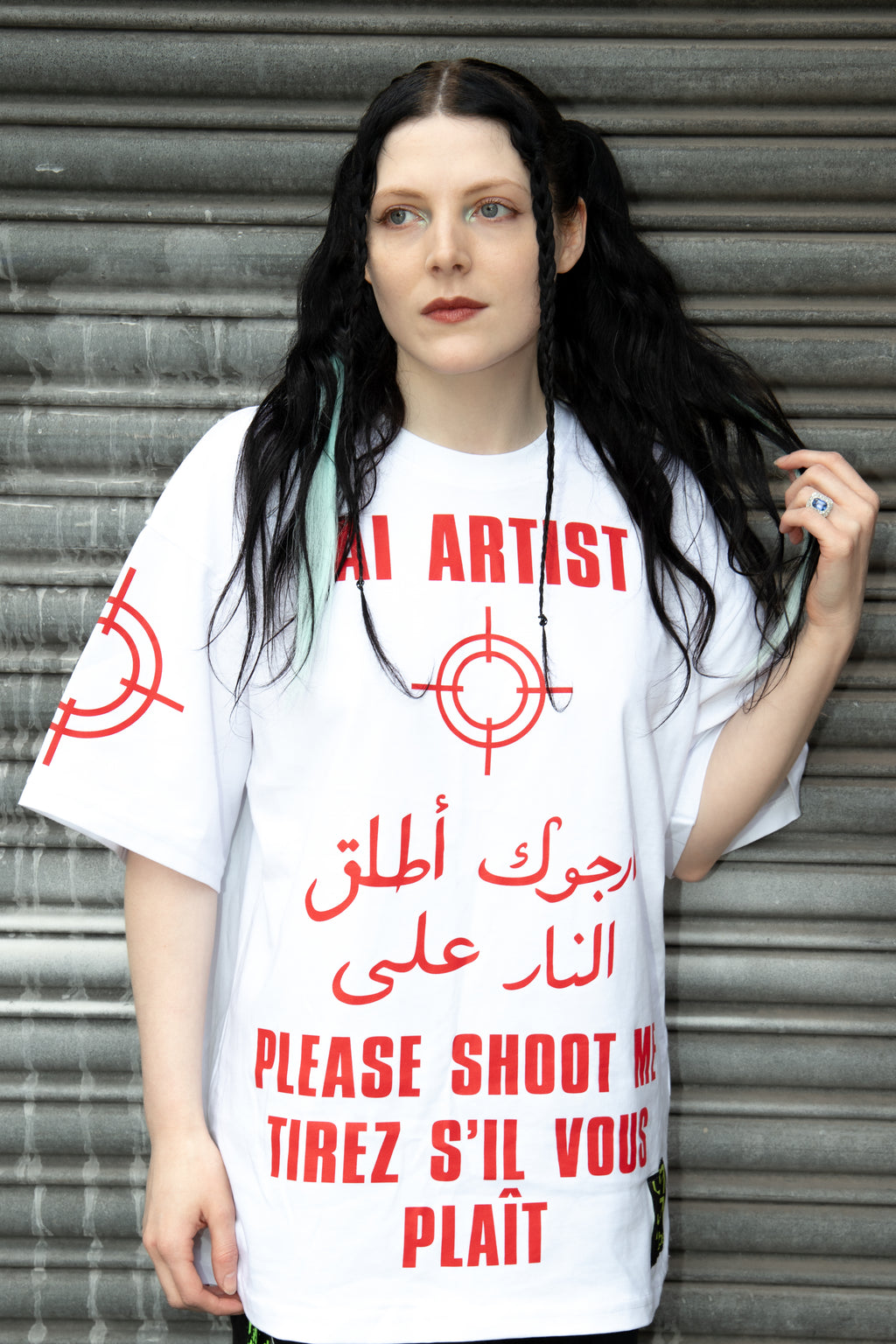 AI ARTIST PLEASE SHOOT ME T-SHIRT